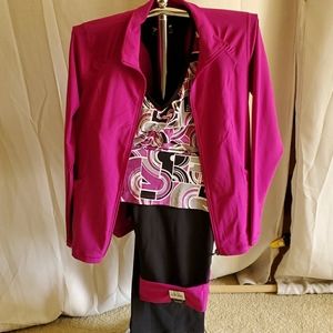 3 piece work out suit